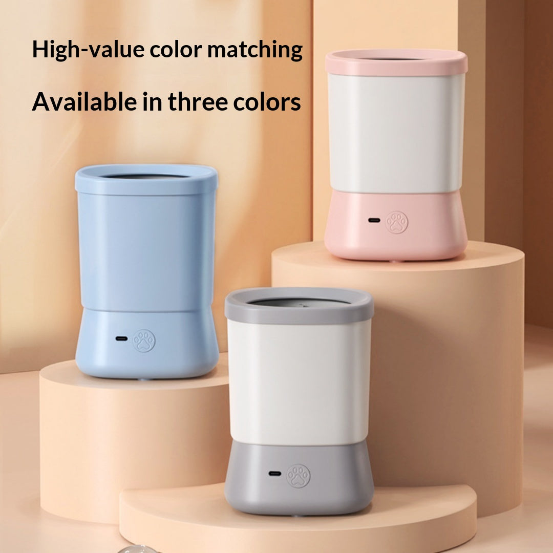 Automatic paw cleaner in Blue, Pink and Gray
