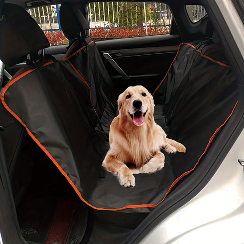 Waterproof dog back seat cover in black